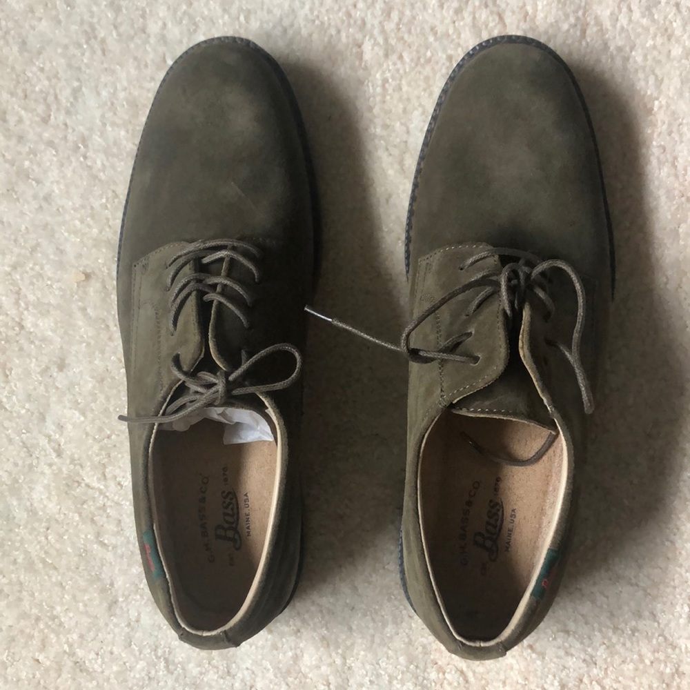 G.H.Bass & Co. Men’s “Pasadena” Olive Dress Shoes